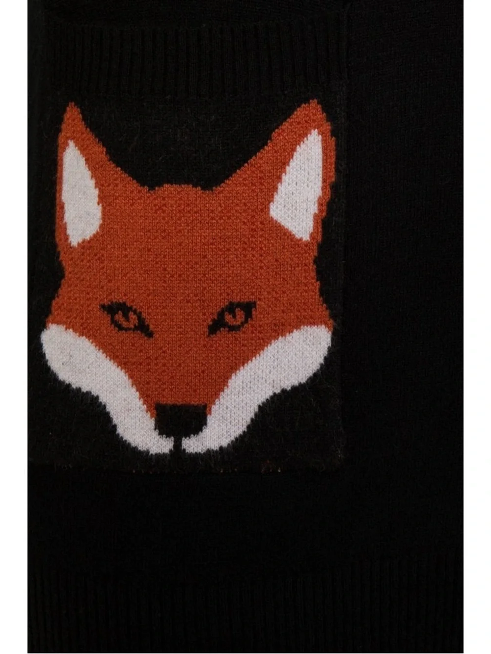Collectif ModCloth Sydney Black Fox Pocket Women's Cardigan Size Small
